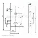 JYB 6005R-3R 45/85 rudas cilinderes bevésőzár
