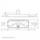 MCM 1511/AV redőnyzár 10mm cilinderrel