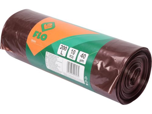 FLO 09484 Zöldhulladékgyűjtő Zsák 200 Liter 0,04 mm Szellőző (10 Db/Cs)
