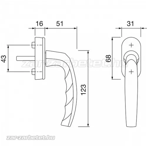 Hoppe Atlanta Secustik ablak.32-42 F1