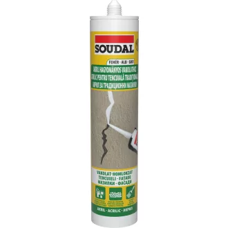  Soudal szemcse tartalmú kültéri vakolatjavító akril 280 ml