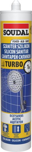 Soudal Turbo ecetsavas szaniter szilikon expressz Fehér 280ml