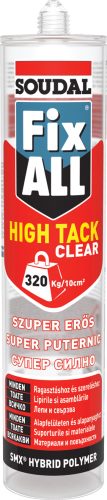 SOUDAL 131747 FIX-ALL HIGH TACK CLEAR 290 ML HU/RO/BG