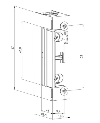 JIS 1411 Elektromos zár előlap nélkül 24V DC F Coils