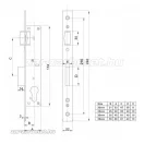 Anbo SR500-25/85 görgős portálzár cilinderrel 4cm
