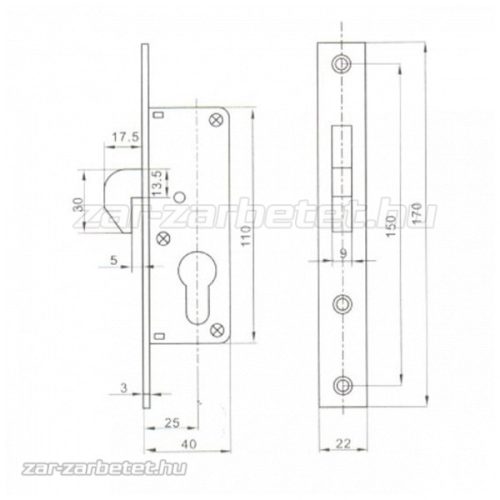 ANBO SH500-25 cilinderes kampós másodzár