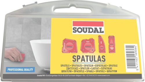 SOUDAL 153314 SOUDAL Set of 4 Spatulas