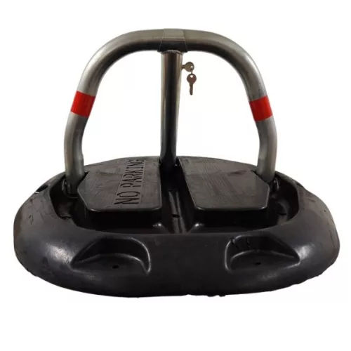 Parkolóőr zárbetétes erősített talpazat