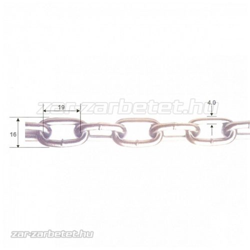 Lánc horganyzott 4 mm