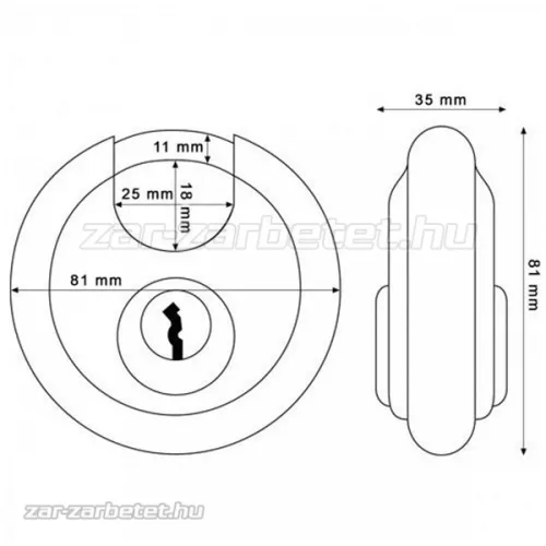 Abus 20/80 diszkosz lakat