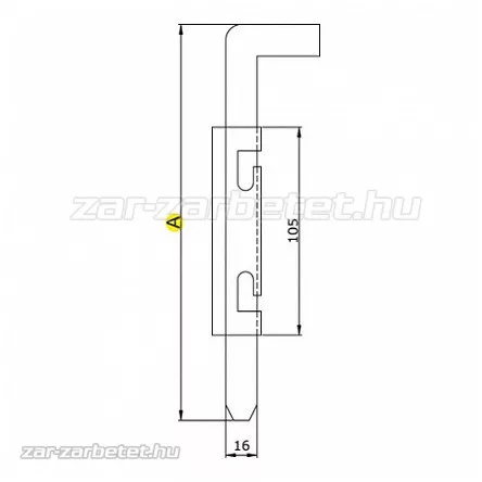 Bajonett tolózár 300 IBFM (067300A)