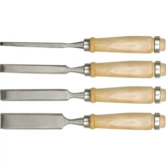   Vorel 25500 favéső készlet, 4 részes, fanyéllel, 6-24 mm
