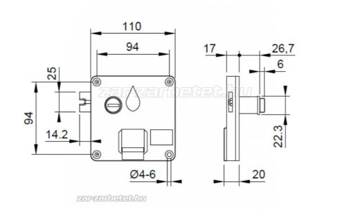 STRONG érmés zár JOBBOS
