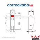 Dorma PHA 2000 alsó-felső reteszelés PHX 02