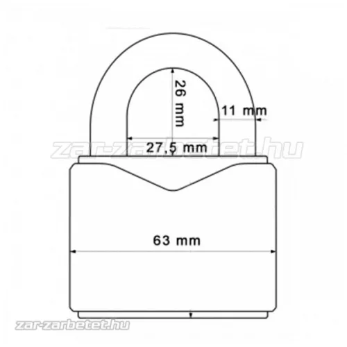 Abus 37/55 Granit lakat