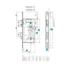Titan 406 BAD 55 DIN zár toalett 55/78 HK