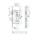 Titan 406 BAD 55 DIN zár toalett 55/78 HK