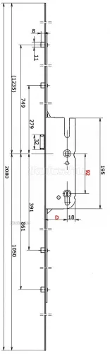 GU Secury R4 35/92/16 kulcsemelés
