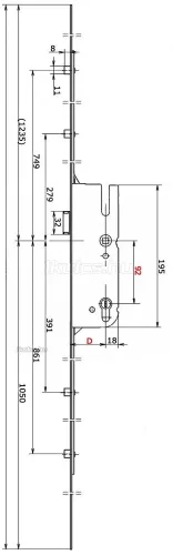 GU Secury R4 55/92/16 kulcsemelés