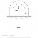 Abus 717AL/45 lakat Szürke
