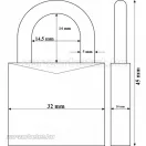 Abus 718/30 lakat fekete