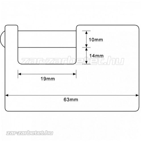 Abus 722/63 biztonsági lakat