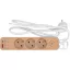STHOR 72343 Fa hatású elosztó földeléssel, 3 aljzattal, USB-vel, 1,4 m kábellel (3x1 mm²)