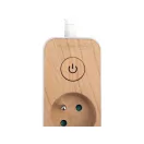 STHOR 72344 Fa hatású elosztó földeléssel, 5 aljzattal, USB-vel, 1,4 m kábellel (3x1 mm²)
