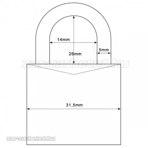 Abus 724/30 lakat ezüst