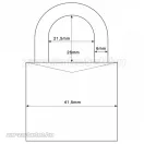 Abus 724/40 lakat (ezüst)