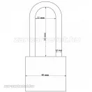 Abus 727/40 HB63 Titalium lakat (KA) 6416