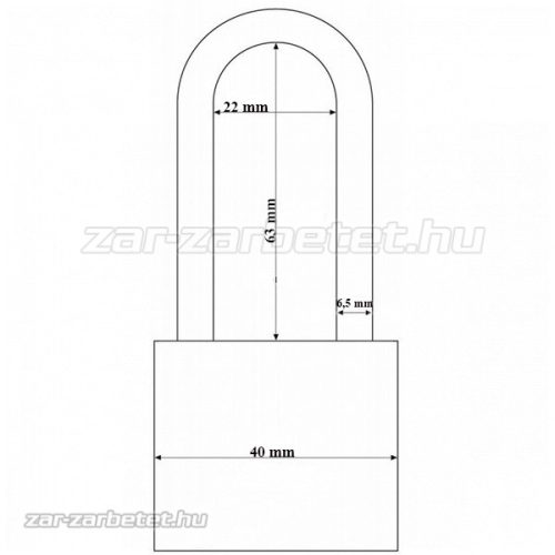 Abus 727/40 HB63 Titalium lakat
