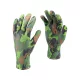 FLO 74113 Kertészkesztyű Zöld Terepmintával 8-As