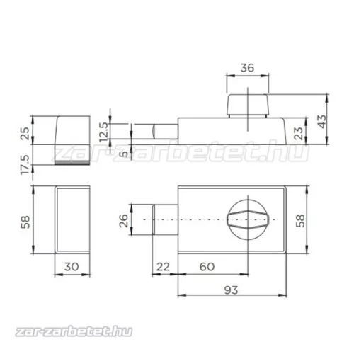 Titan 784 fordítógombos (K1) Barna