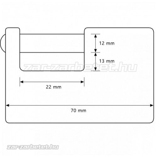 Abus 82TI/70 Titalium biztonsági lakat