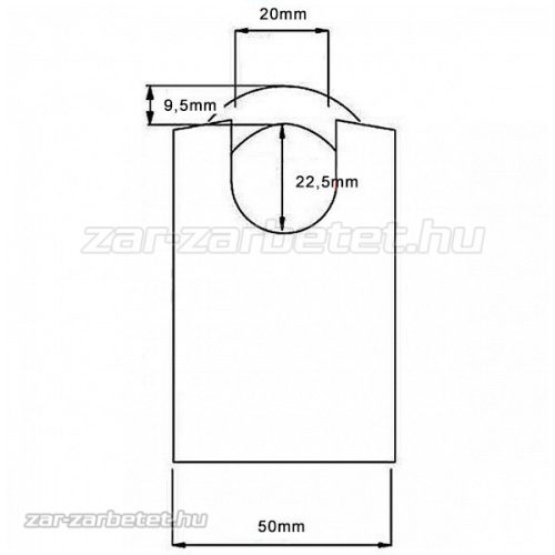 Abus 90RK/50 Titalium lakat