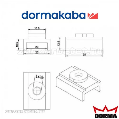 Dorma TS 91/92/93 csúszka