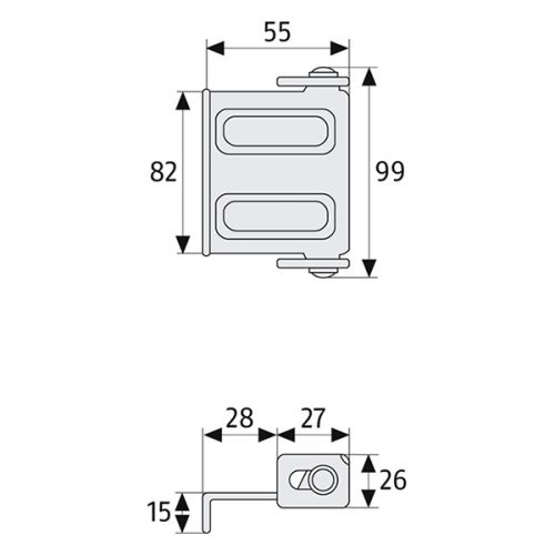 Abus ablak kiegészítő zár SW2 Fehér