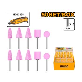 INGCO AKB1012 Csapos mini csiszolófej készlet 10 részes