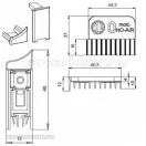 Automata küszöb applique ezüst 730mm