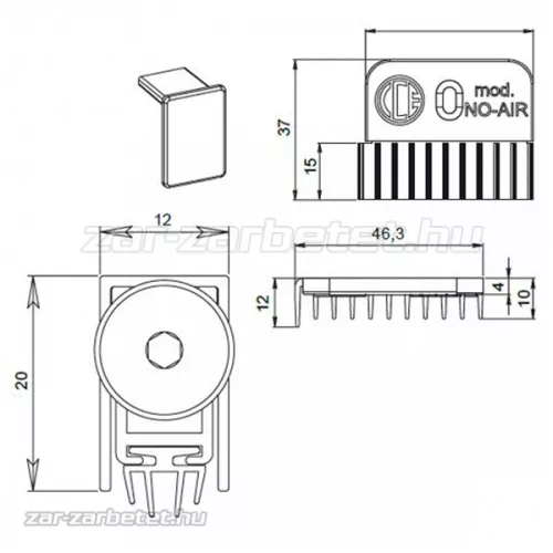 Automata küszöb trend 830mm