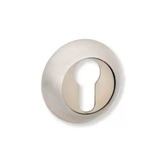 Bussare Classic kör rozetta Satin Chrome Cilinderes