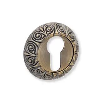Bussare Classic kör rozetta Ant.Bronze Cilinderes