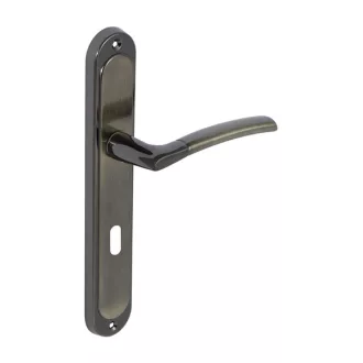   Bussare Fino A-13 hosszúcímes kilincs Graphite-Antique Bronz 72 Kulcsos