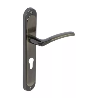   Bussare Fino A-13 hosszúcímes kilincs Graphite-Antique Bronz 72 Cilinderes