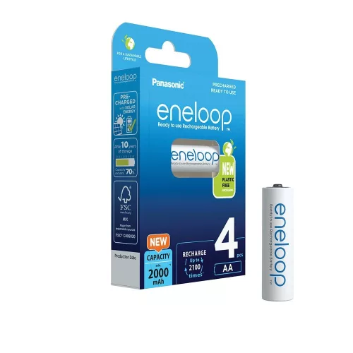 Eneloop BK3MCDE-4BE AA/ceruza 2000mAh Ni-MH akkumulátor 4db/csomag