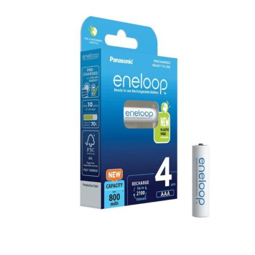 Eneloop BK4MCDE-4BE AAA/mikro 800mAh Ni-MH akkumulátor 4db/csomag