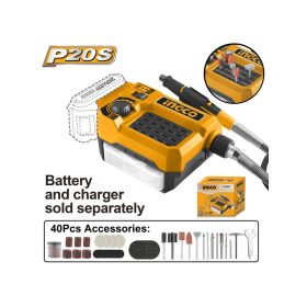   INGCO CMGLI2001 Akkus mini csiszoló 20 V (akku és töltő nélkül)