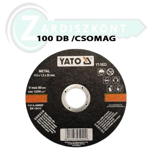 Yato YT-5923 Vgókorong fémre 125x1,2x22 (100db)