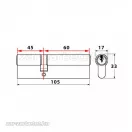Abus D6PS törésvédett zárbetét 45x60